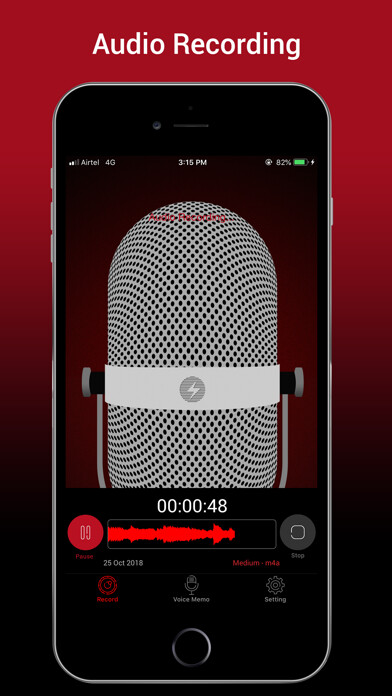 Emulate iPhone app Voice Recorder HD :Audio Memos using MyAndroid Emulate iPhone app Voice Recorder HD :Audio Memos using MyAndroid