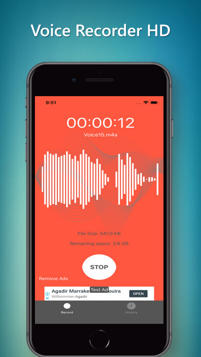 Emulate iPhone app Voice Recorder HD! using MyAndroid Emulate iPhone app Voice Recorder HD! using MyAndroid