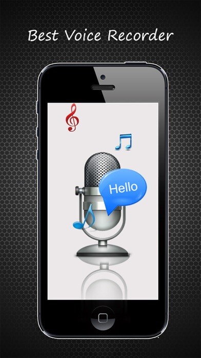 Emulate iPhone app Voice Recorder Plus - Record Voice Audio Memos Quickly & Share using MyAndroid