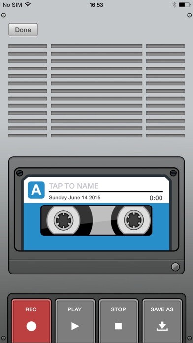 Emulate iPhone app Voice Recorder (Premium) using MyAndroid