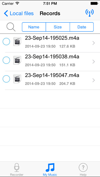 Emulate iPhone app Voice Recorder - Record Memo.s from Phone to Dropbox using MyAndroid Emulate iPhone app Voice Recorder - Record Memo.s from Phone to Dropbox using MyAndroid