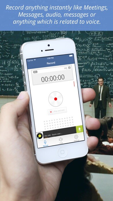 Emulate iPhone app Voice Saver using MyAndroid