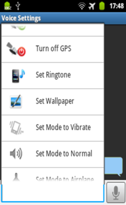 Emulate Android APK Voice Settings Emulate Android APK Voice Settings
