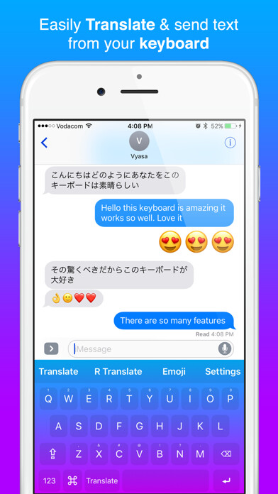 Emulate iPhone app Voice Translation Keyboard - Language Translator using MyAndroid Emulate iPhone app Voice Translation Keyboard - Language Translator using MyAndroid