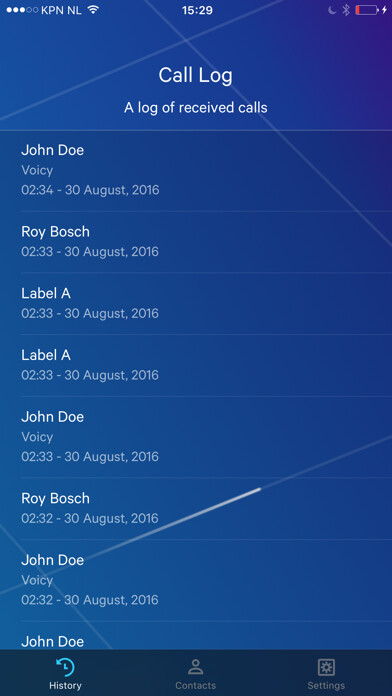 Emulate iPhone app Voicy App using MyAndroid