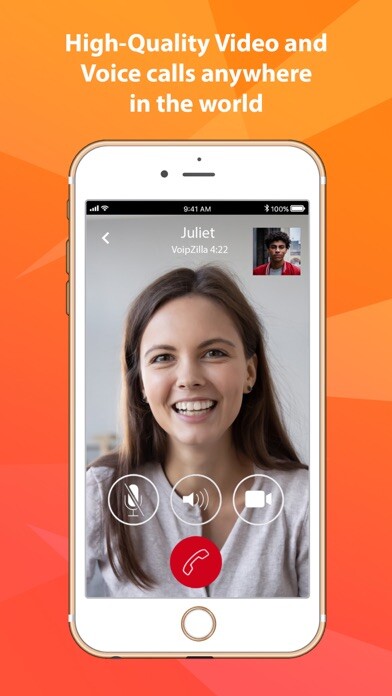 Emulate iPhone app VoipZilla secure messenger using MyAndroid