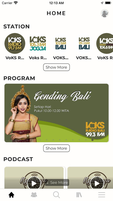 Emulate iPhone app VoKS Radio using MyAndroid
