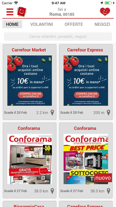 Emulate iPhone app VolantinoFacile - Offerte using MyAndroid Emulate iPhone app VolantinoFacile - Offerte using MyAndroid