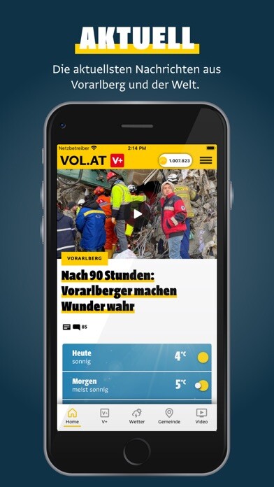 Emulate iPhone app VOL.AT - Vorarlberg Online using MyAndroid Emulate iPhone app VOL.AT - Vorarlberg Online using MyAndroid