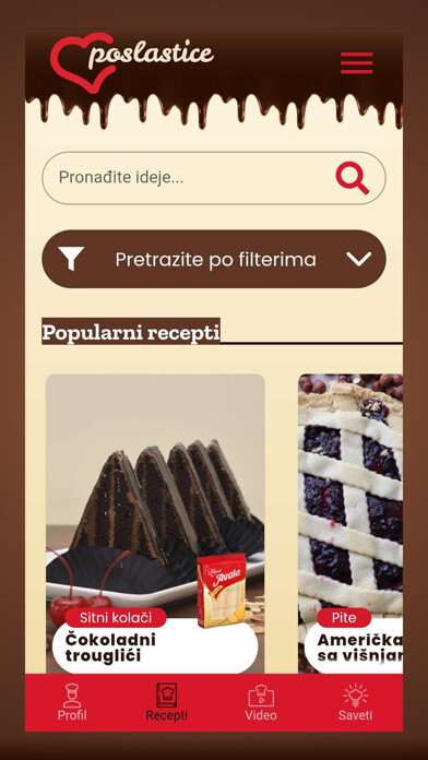 Run android online APK Volim Poslastice from MyAndroid or emulate Volim Poslastice using MyAndroid