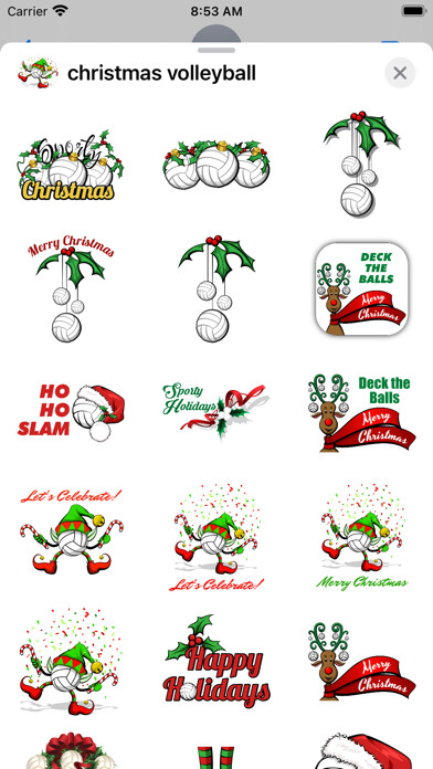 Emulate iPhone app Volleyball Holidays using MyAndroid