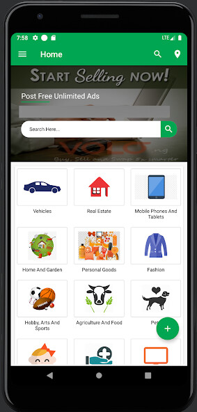Run android online APK Volo.ng: Buy  Sell, Swap from MyAndroid or emulate Volo.ng: Buy  Sell, Swap using MyAndroid