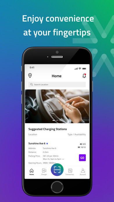 Emulate iPhone app Volt EV Charging using MyAndroid