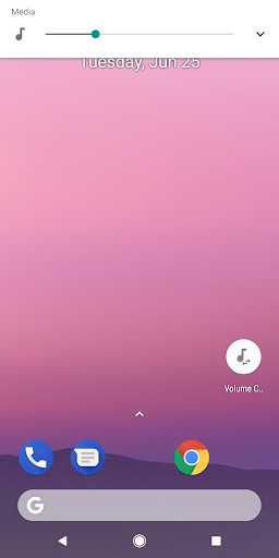 Run android online APK Volume Change Shortcut: Software Volume Button from MyAndroid or emulate Volume Change Shortcut: Software Volume Button using MyAndroid