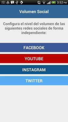 Emulate Android APK Volumen Social