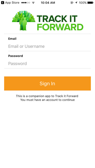 Emulate iPhone app Volunteer Time Tracking using MyAndroid