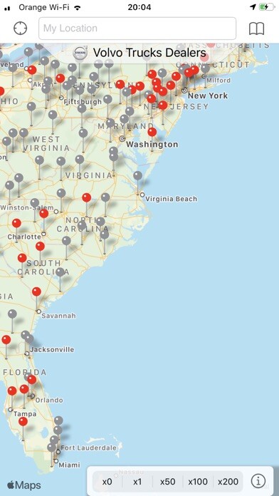 Emulate iPhone app Volvo Trucks NA Dealer Locator using MyAndroid Emulate iPhone app Volvo Trucks NA Dealer Locator using MyAndroid