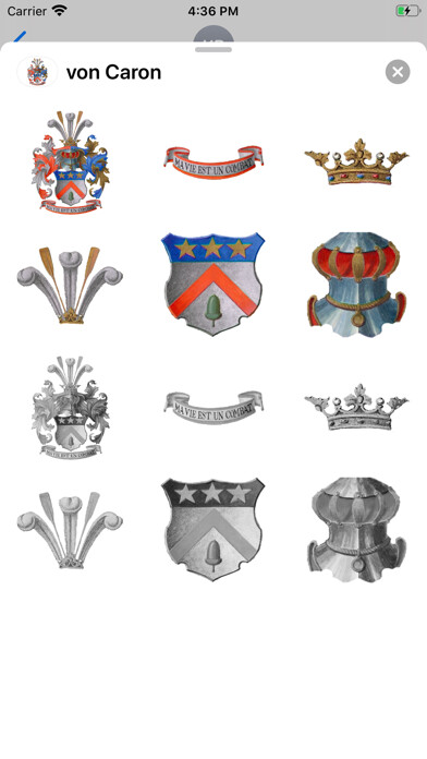 Emulate iPhone app von Caron Sticker using MyAndroid