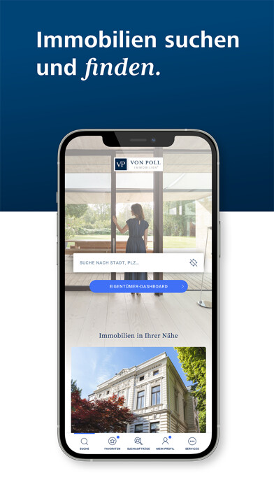 Emulate iPhone app VON POLL REAL ESTATE using MyAndroid