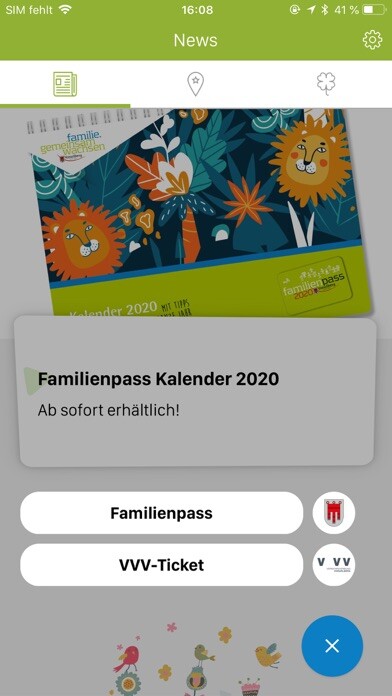 Emulate iPhone app Vorarlberger Familienpass using MyAndroid