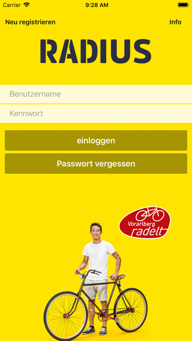 Emulate iPhone app Vorarlberg radelt using MyAndroid Emulate iPhone app Vorarlberg radelt using MyAndroid