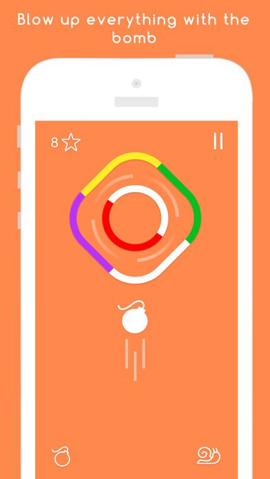 Emulate iPhone app Vortex Pop: Stop the Hoop Spin using MyAndroid
