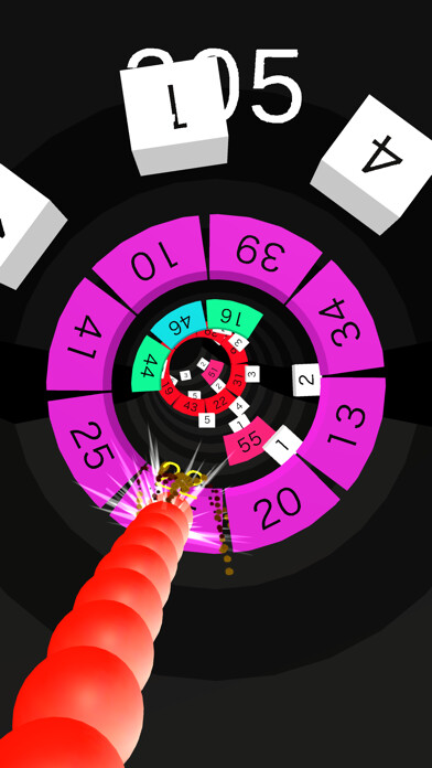 Emulate iPhone app Vortex Snake Tube using MyAndroid