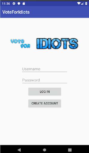 Run android online APK VoteForIdiots from MyAndroid or emulate VoteForIdiots using MyAndroid