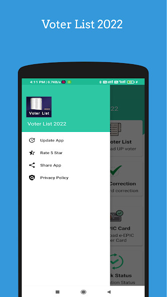 Run android online APK Voter List 2022 :Voter id card from MyAndroid or emulate Voter List 2022 :Voter id card using MyAndroid