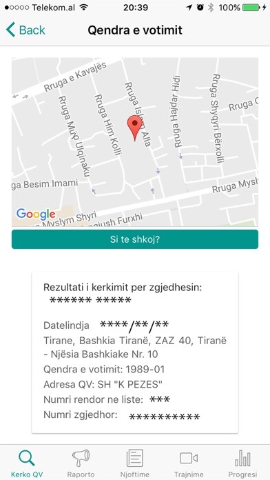 Emulate iPhone app Voto 2017 using MyAndroid