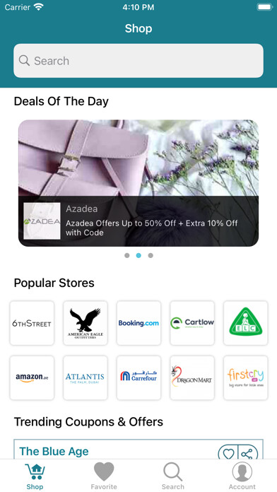 Emulate iPhone app VoucherCodesUAE: Coupon Codes using MyAndroid