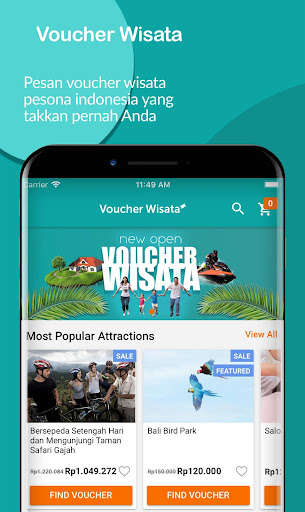 Run android online APK Voucher Wisata from MyAndroid or emulate Voucher Wisata using MyAndroid