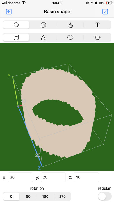 Emulate iPhone app Voxel Drafter using MyAndroid
