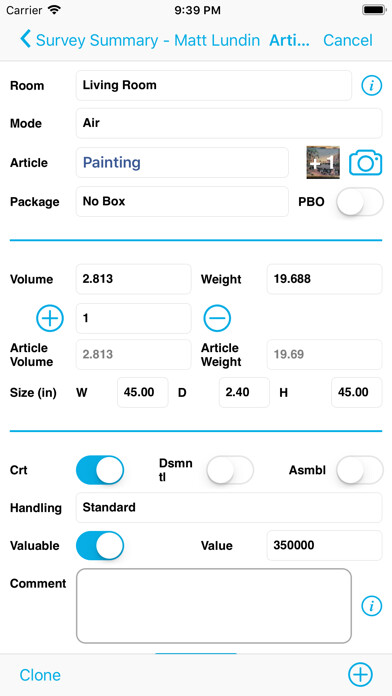 Emulate iPhone app Voxme Estimator using MyAndroid