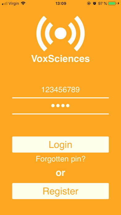 Emulate iPhone app VoxSciences using MyAndroid