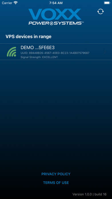 Emulate iPhone app VOXX Power Systems™ using MyAndroid Emulate iPhone app VOXX Power Systems™ using MyAndroid