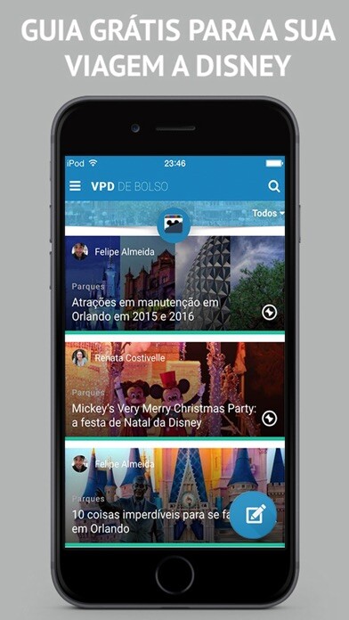 Emulate iPhone app VPD de Bolso: dicas de Orlando using MyAndroid Emulate iPhone app VPD de Bolso: dicas de Orlando using MyAndroid