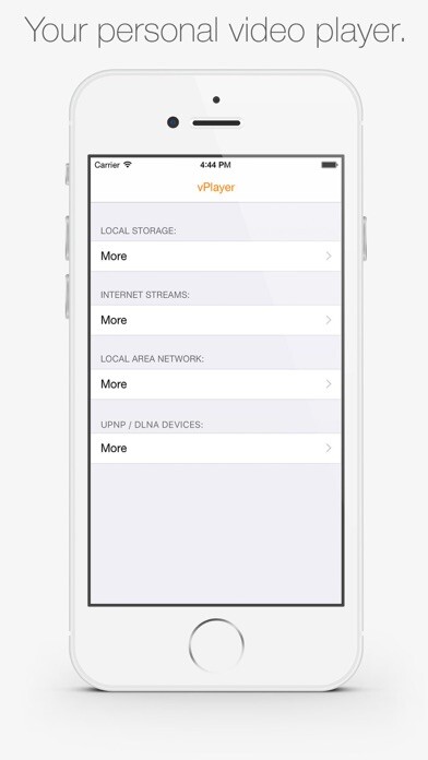Emulate iPhone app vPlayer - Your personal Video Player using MyAndroid