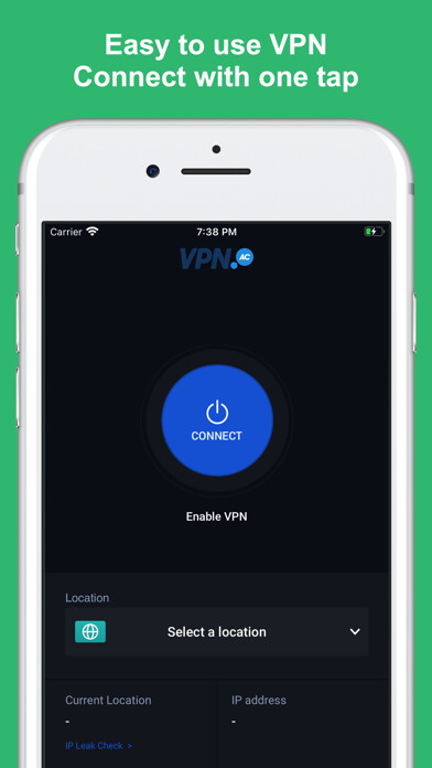 Emulate iPhone app VPN.AC - Premium VPN using MyAndroid