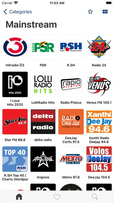 Emulate iPhone app VRadio Online Radio & Recorder using MyAndroid
