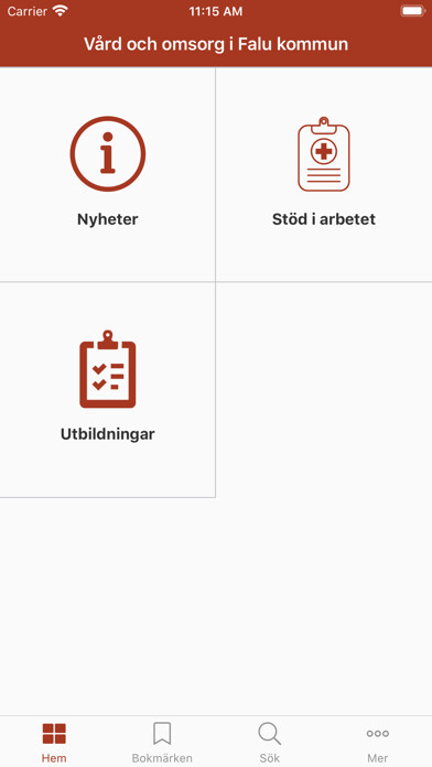 Emulate iPhone app Vård och omsorg i Falu kommun using MyAndroid Emulate iPhone app Vård och omsorg i Falu kommun using MyAndroid