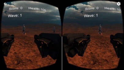 Emulate iPhone app VR Monster Zombie Killer Virtual Cardboard using MyAndroid
