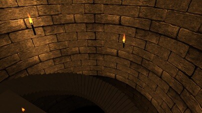 Emulate iPhone app VR Walk in Dungeon using MyAndroid Emulate iPhone app VR Walk in Dungeon using MyAndroid