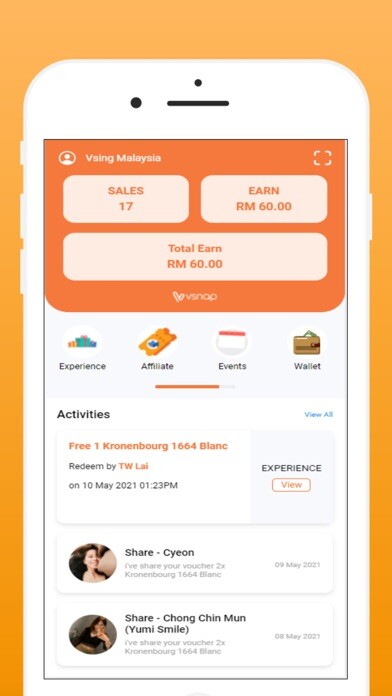 Emulate iPhone app Vsnap Vendor using MyAndroid
