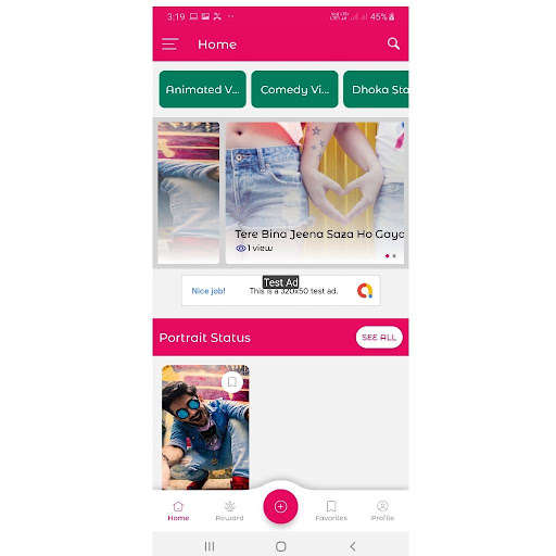 Run android online APK V status from MyAndroid or emulate V status using MyAndroid