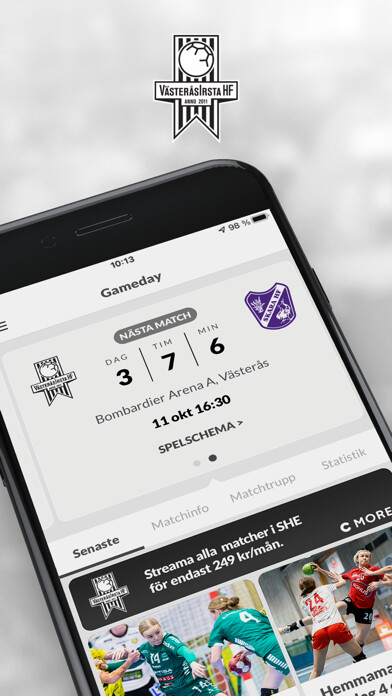 Emulate iPhone app VästeråsIrsta HF - Gameday using MyAndroid Emulate iPhone app VästeråsIrsta HF - Gameday using MyAndroid