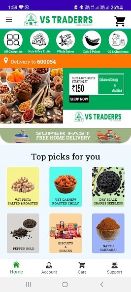 Run android online APK VS Traderrs - Nuts  Spices Shoppe from MyAndroid or emulate VS Traderrs - Nuts  Spices Shoppe using MyAndroid