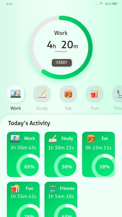 Emulate iPhone app vTracker Daily Time Tracker using MyAndroid Emulate iPhone app vTracker Daily Time Tracker using MyAndroid