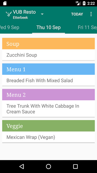 Run android online APK VUB Restaurant from MyAndroid or emulate VUB Restaurant using MyAndroid
