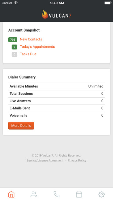 Emulate iPhone app Vulcan7 using MyAndroid